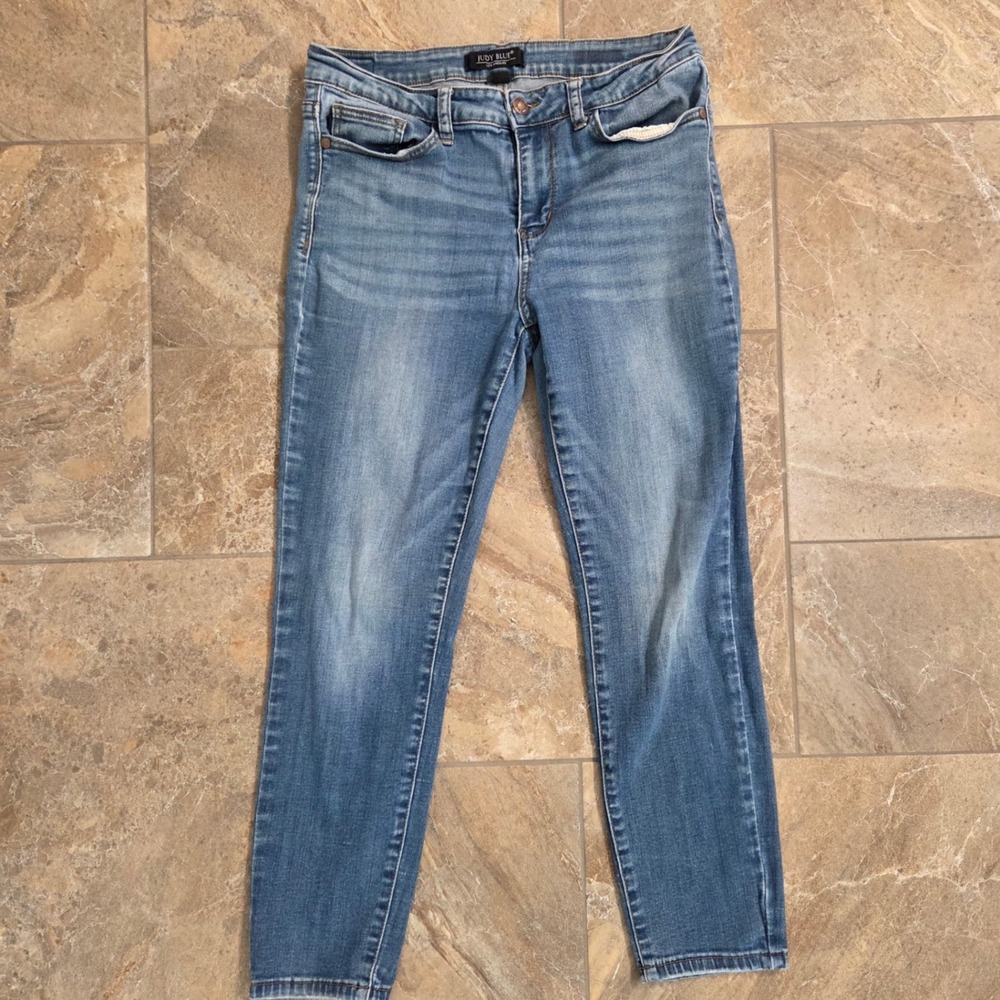 Judy Blue Skinny Jeans Medium Wash Denim Womens Size 30 Stretch
